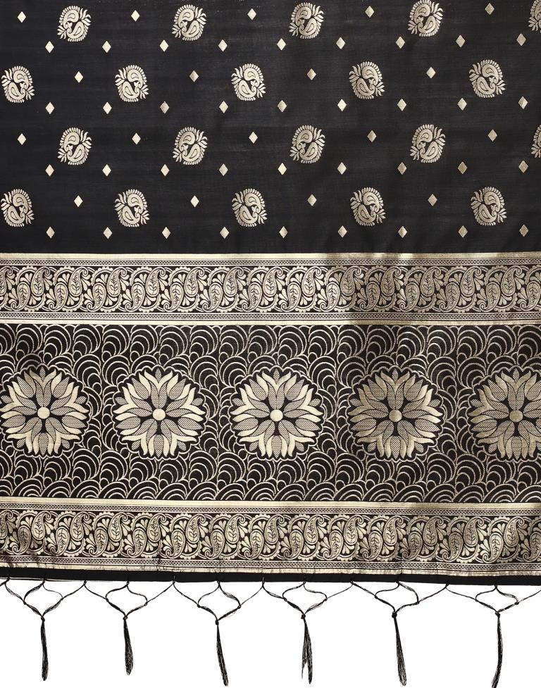 Black Jacquard Dupatta