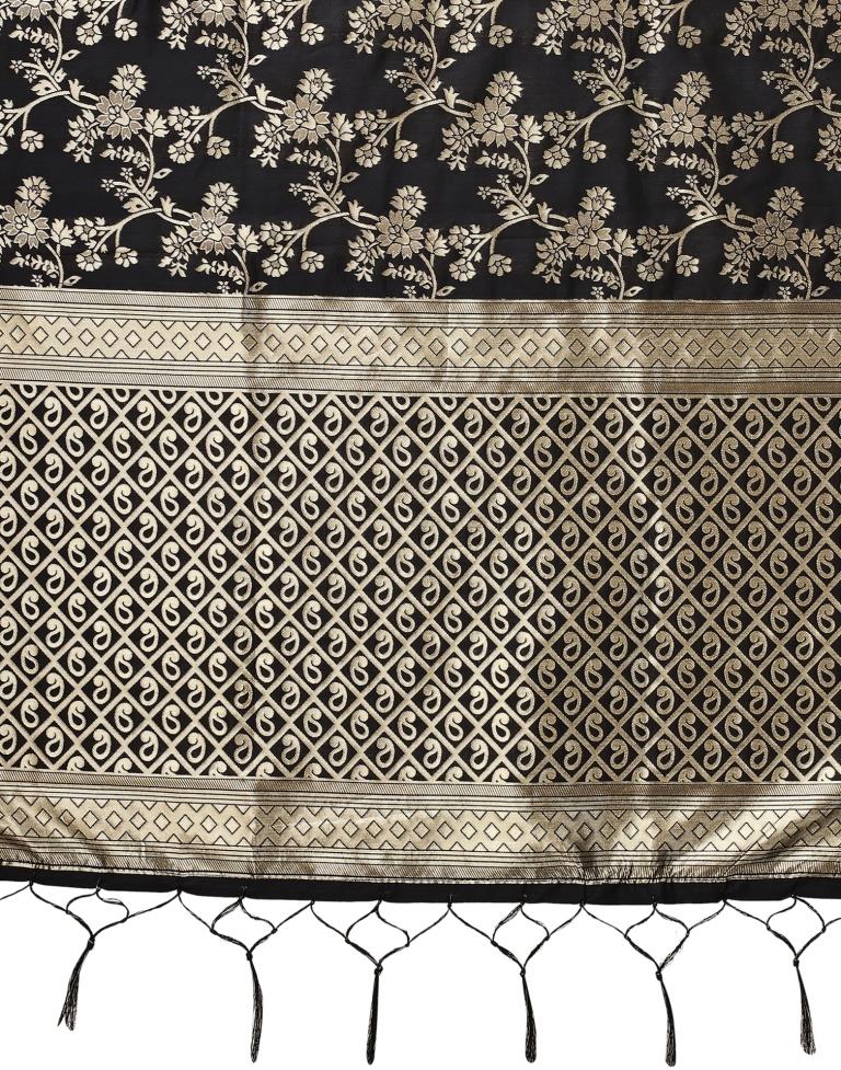 Black Jacquard Dupatta