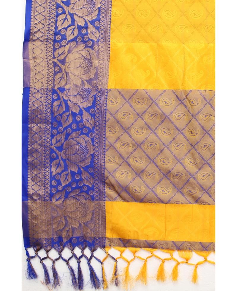 Fab Yellow Silk Saree