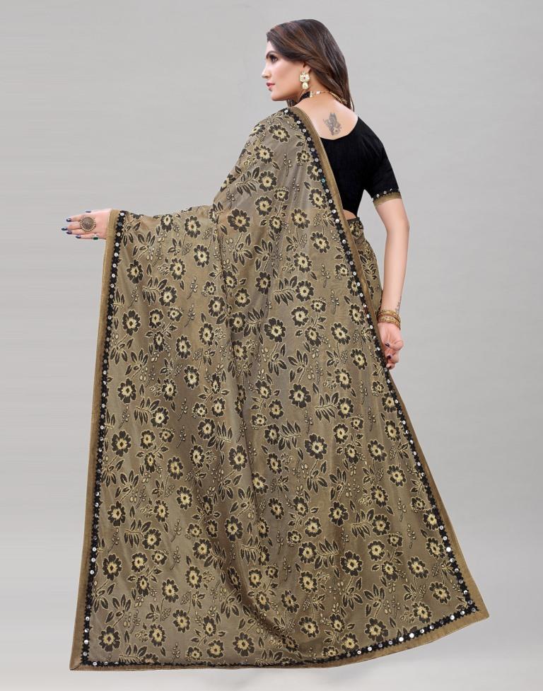 Graceful Peanut Brown Saree