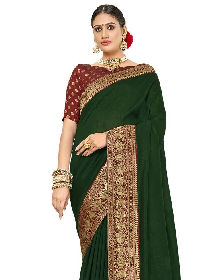 Fab Green Silk Saree