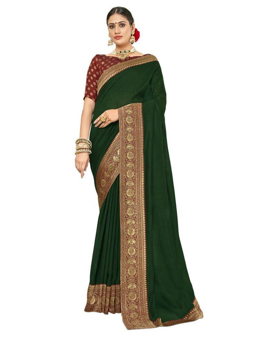 Fab Green Silk Saree