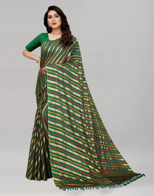 Green Kota Checks Saree