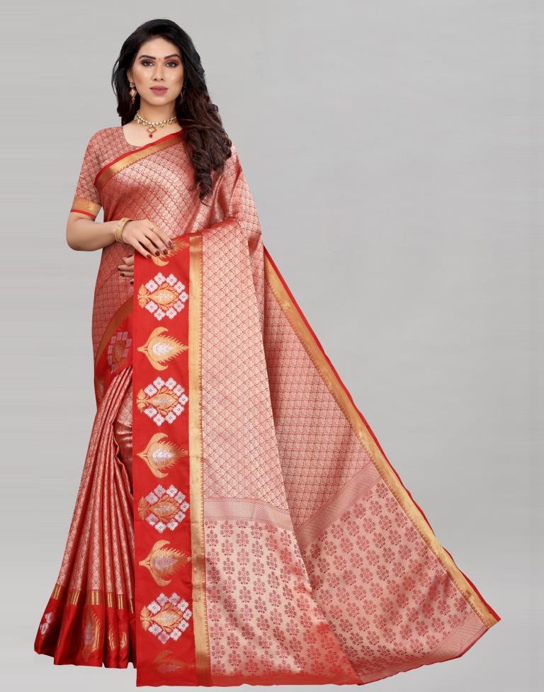 Eye Catching Golden Silk Saree