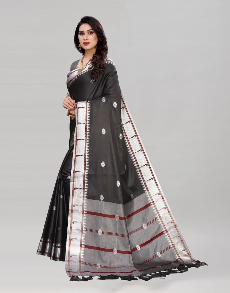 Black Paithani Saree