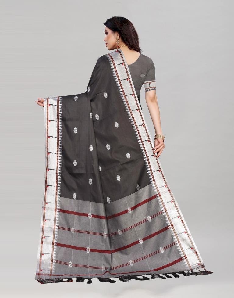 Black Paithani Saree