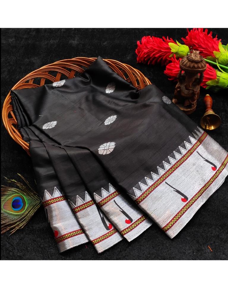 Black Paithani Saree