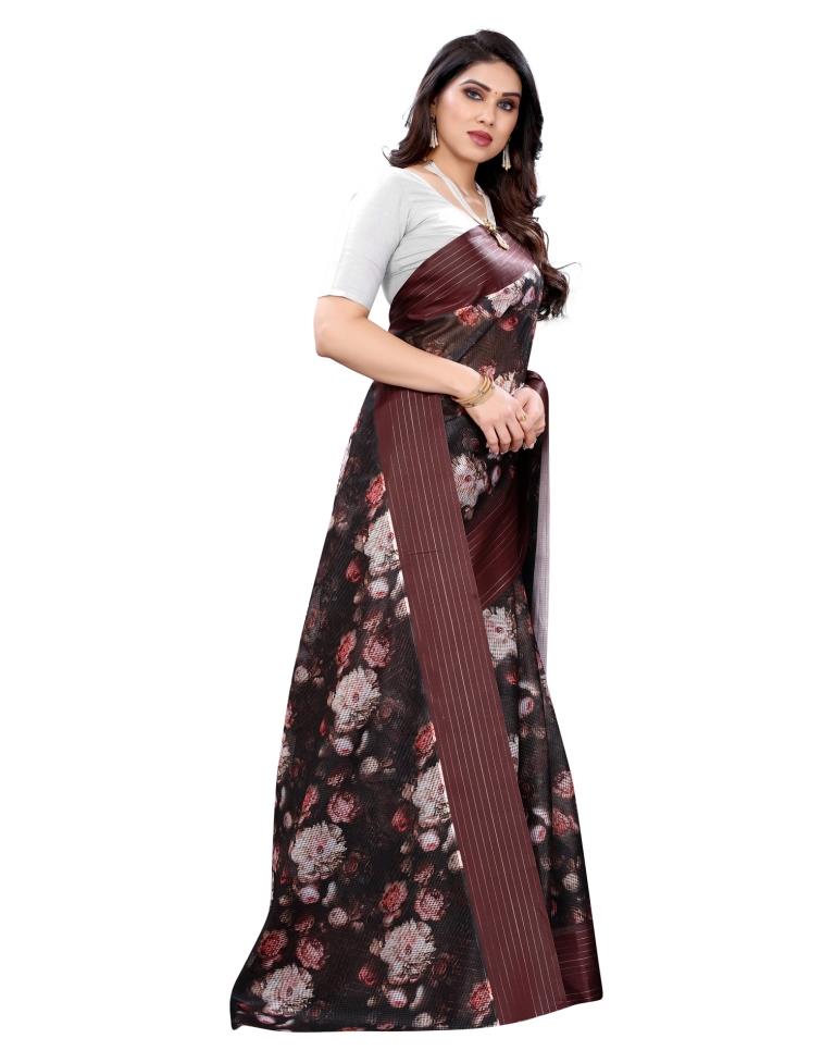 Black Cotton Saree