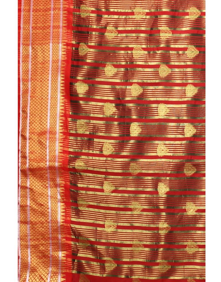 Green Banarasi Silk Saree