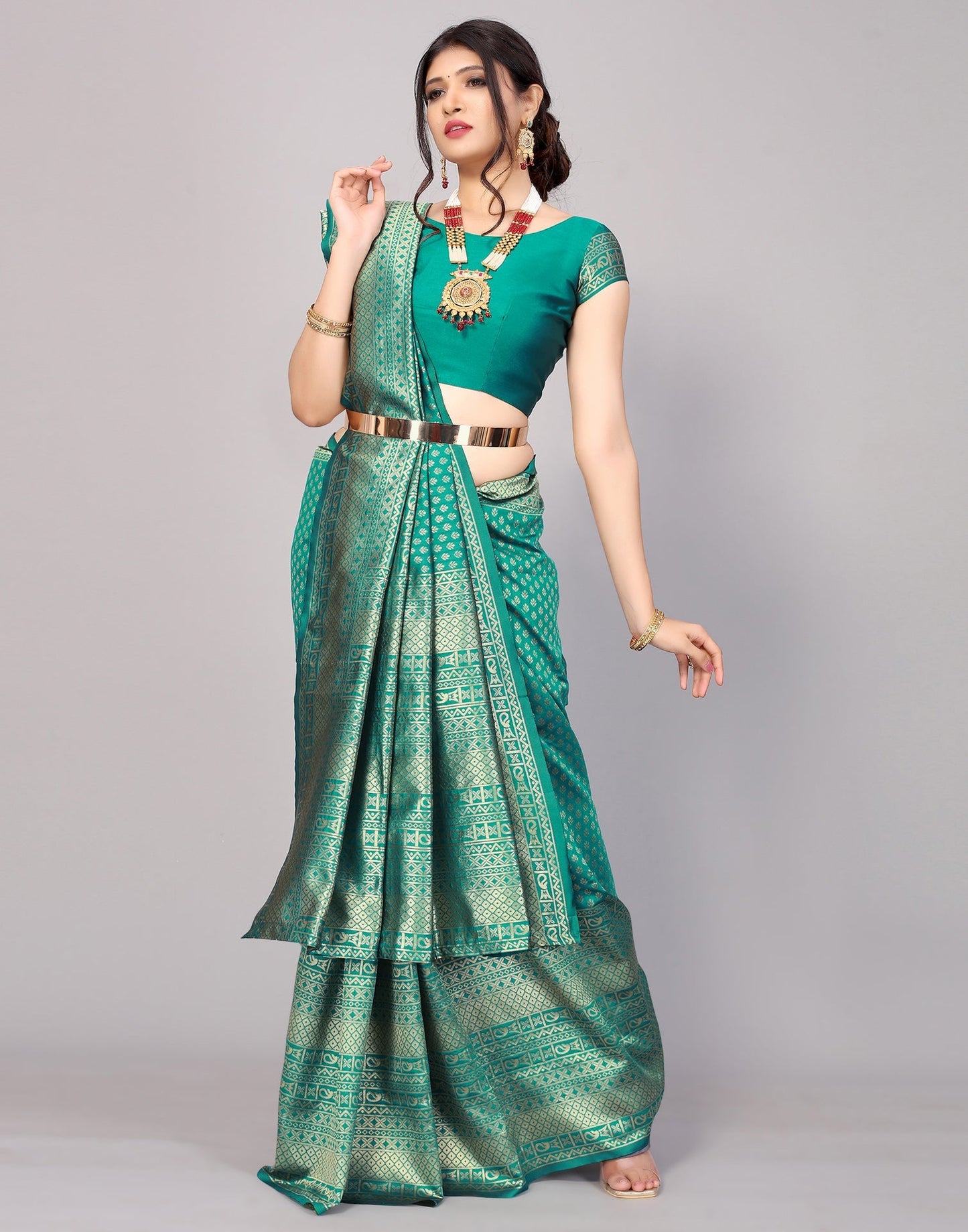 Green Kanjivaram Silk Saree