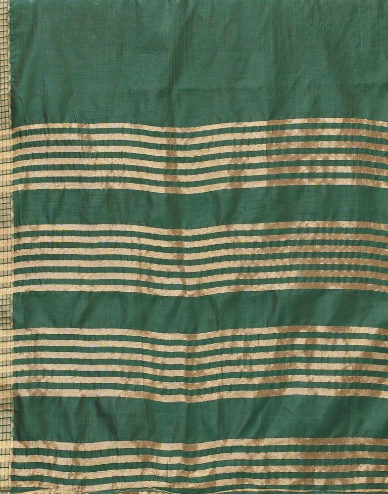 Green Cotton Saree