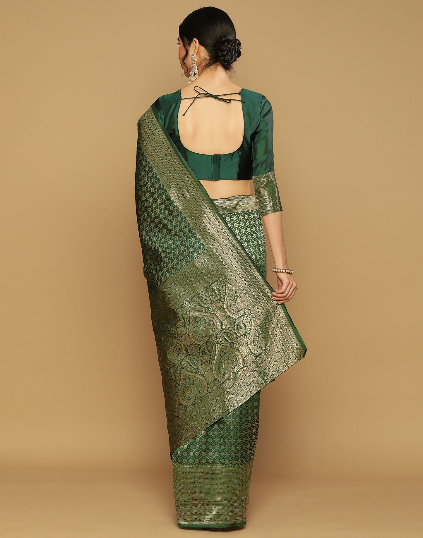 Green Banarasi Saree