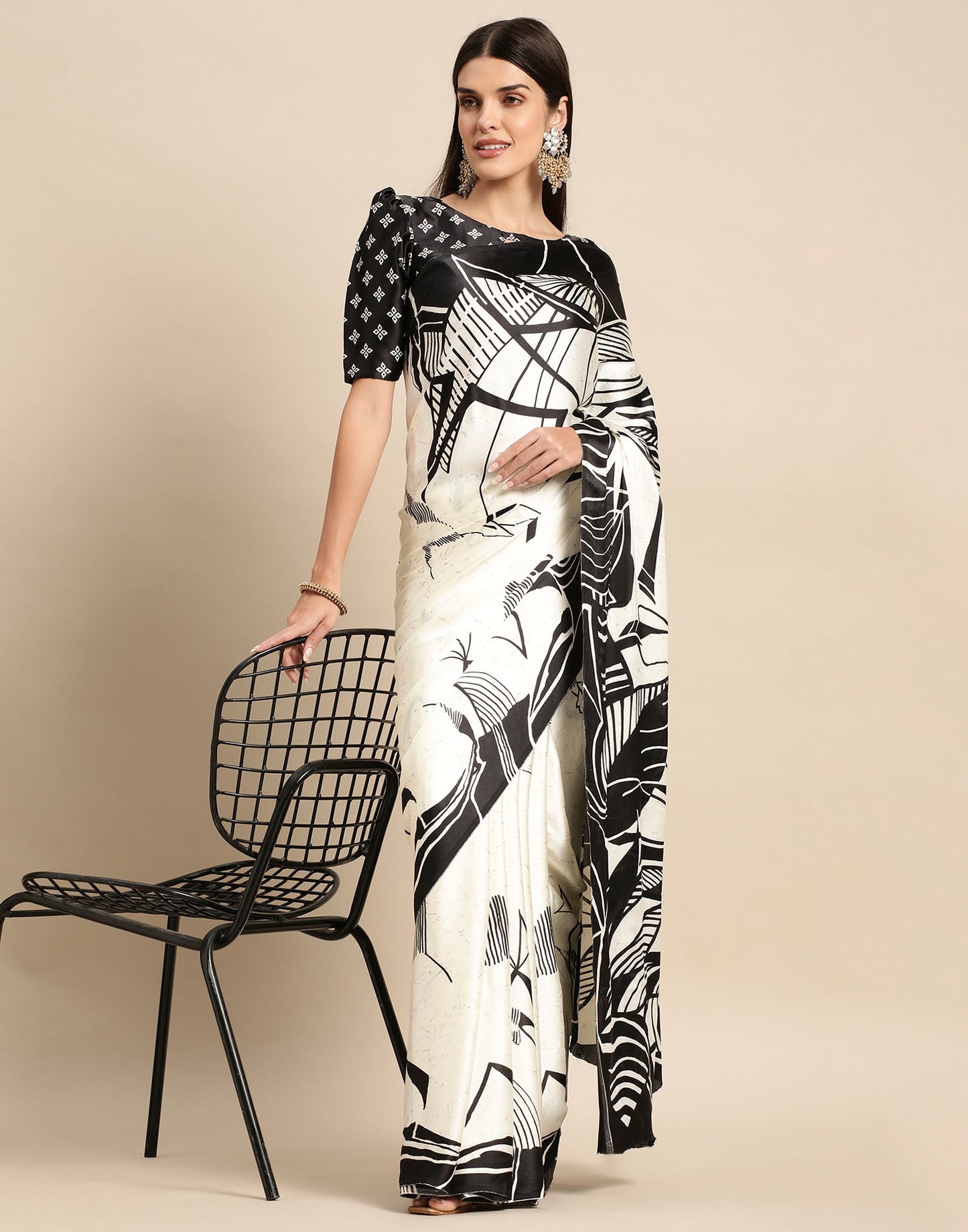 Off White Silk Saree