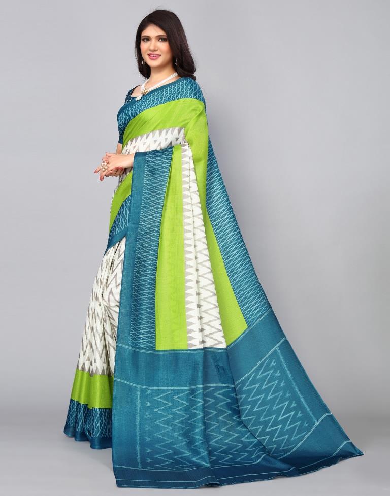 Off White Silk Saree