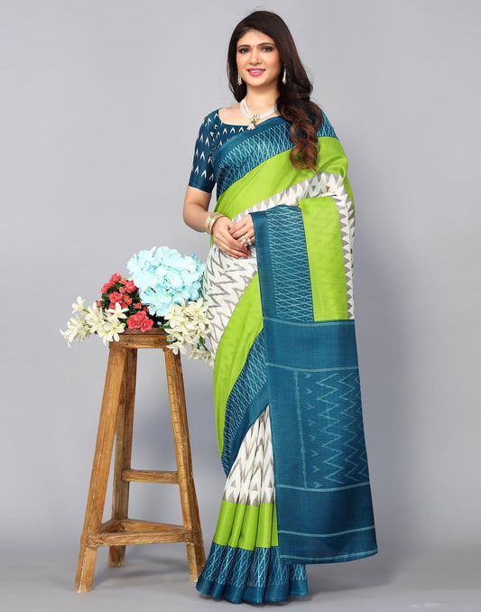 Off White Silk Saree