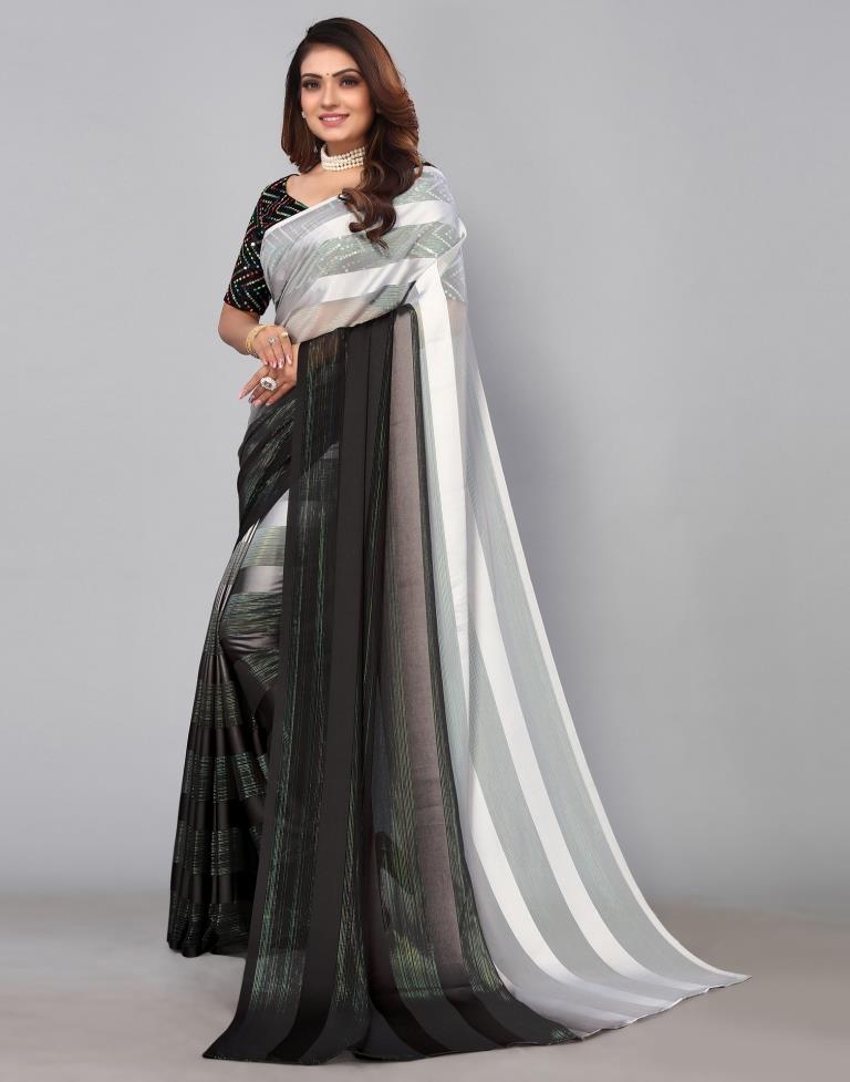 Black Georgette Saree