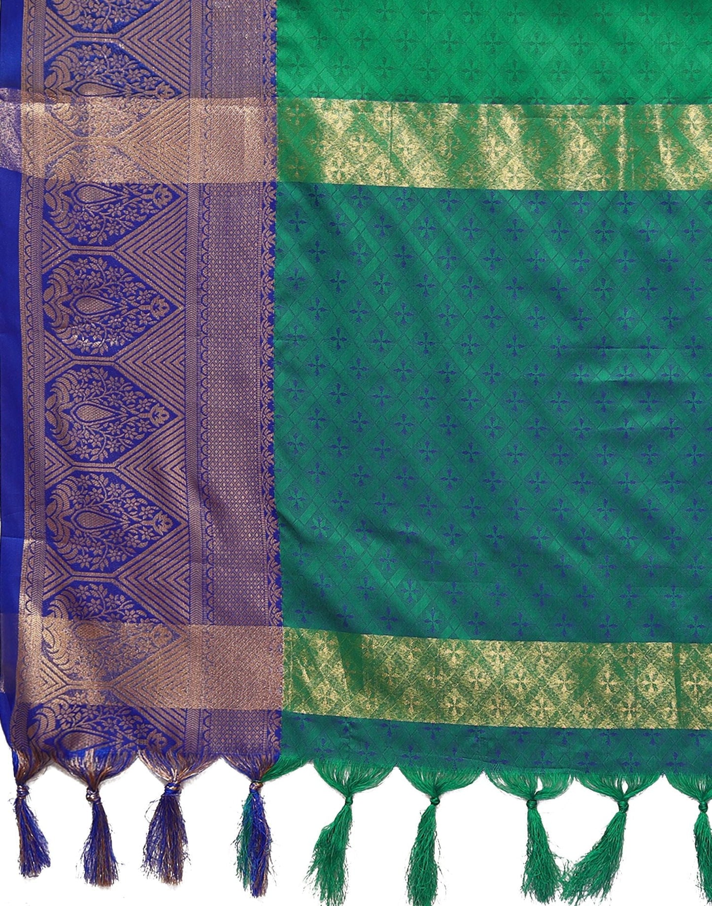 Green Cotton Saree