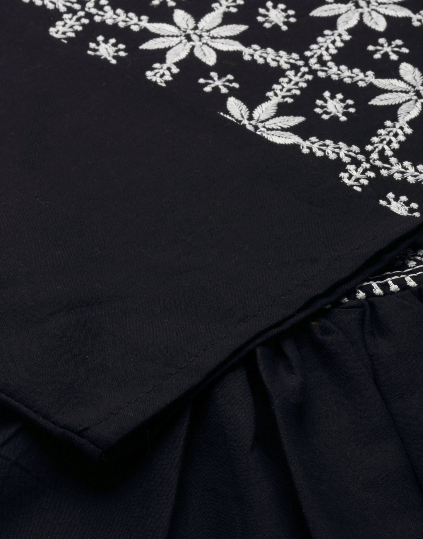 Black Embroidered Top