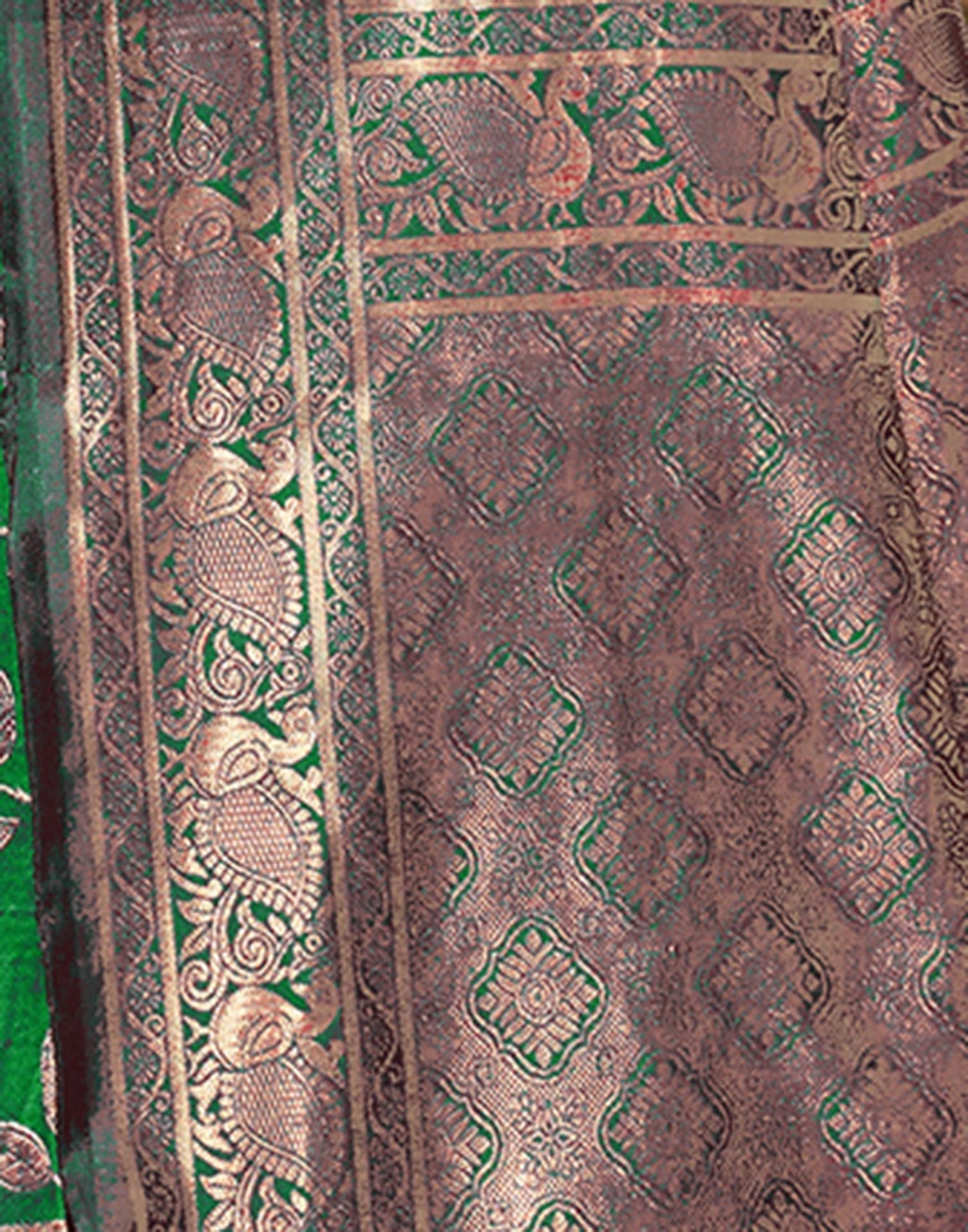 Green Jacquard Silk Saree