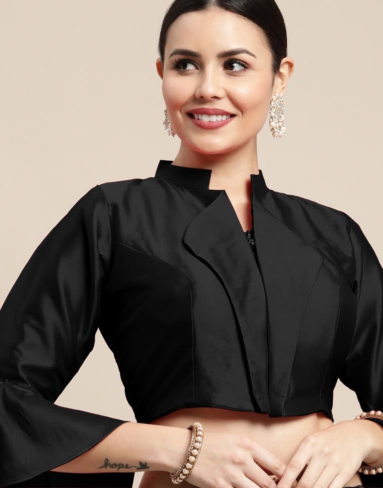 Black Taffeta Blouse