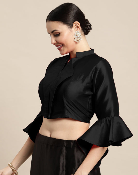 Black Taffeta Blouse