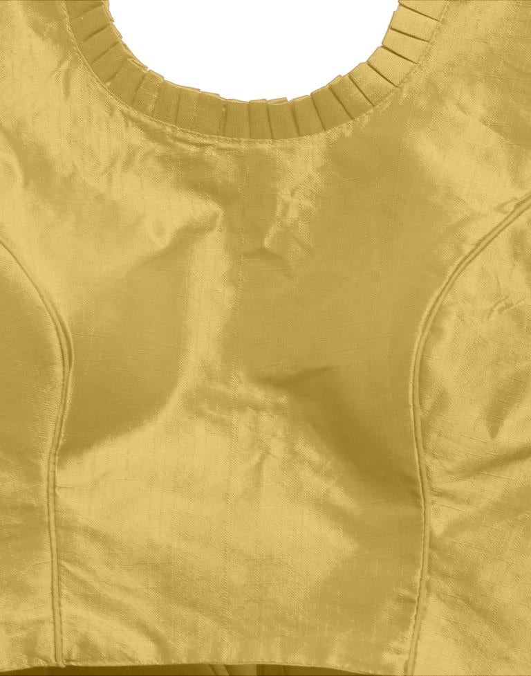 Golden Art Silk Blouse