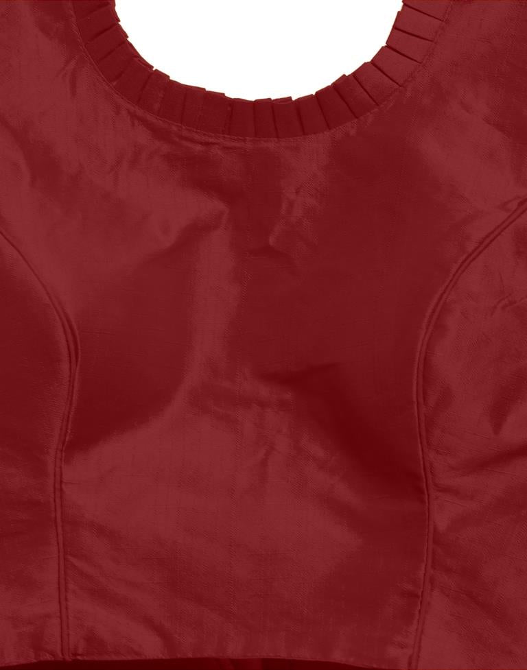 Maroon Art Silk Blouse