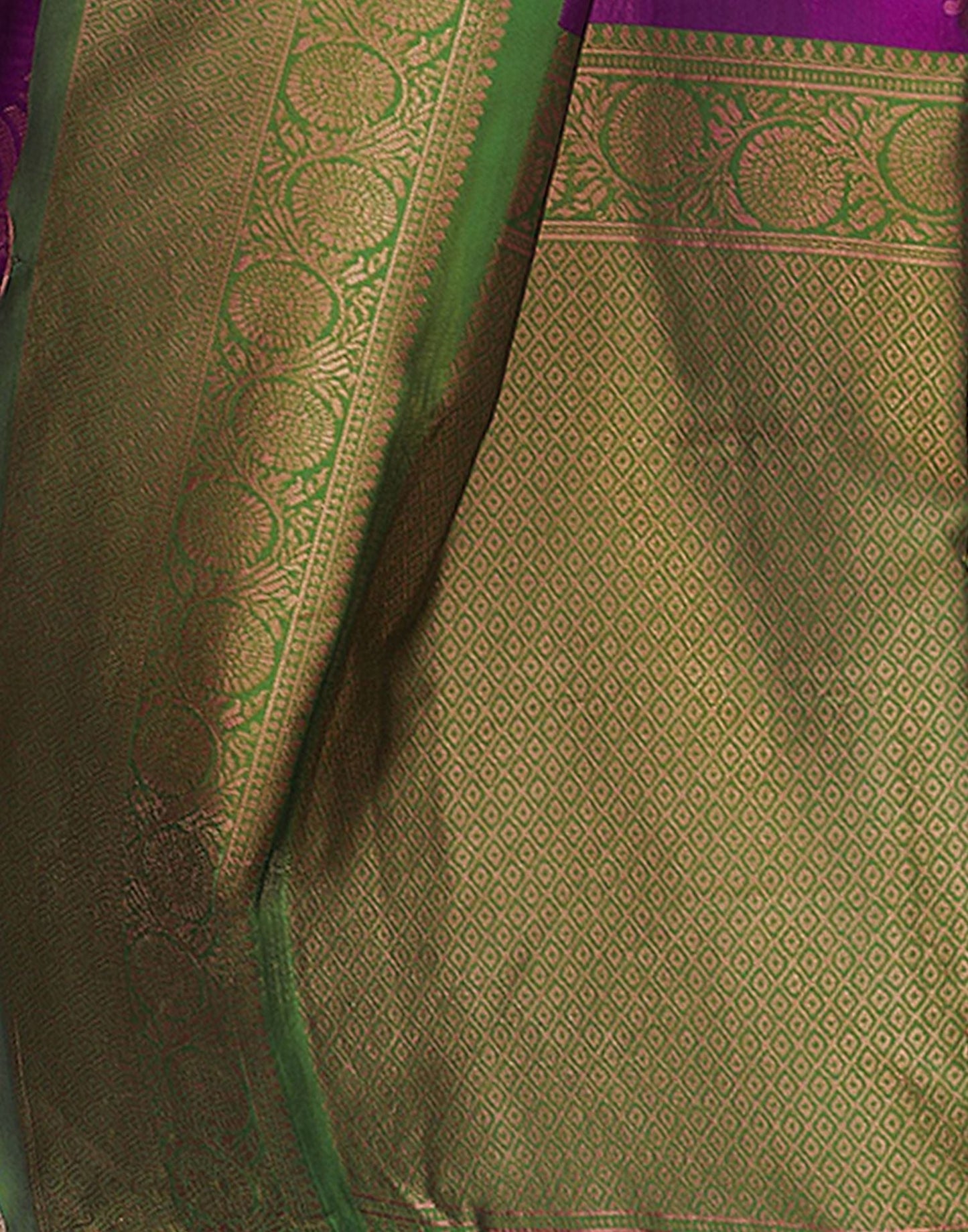 Green Jacquard Silk Saree