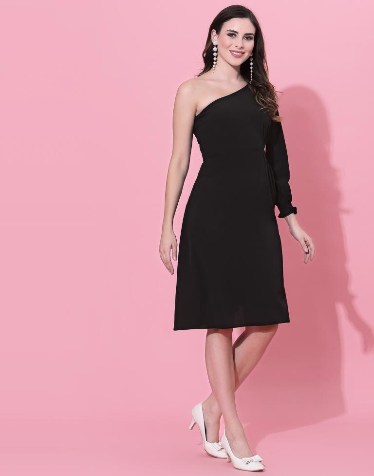 Black One Sholder Dress