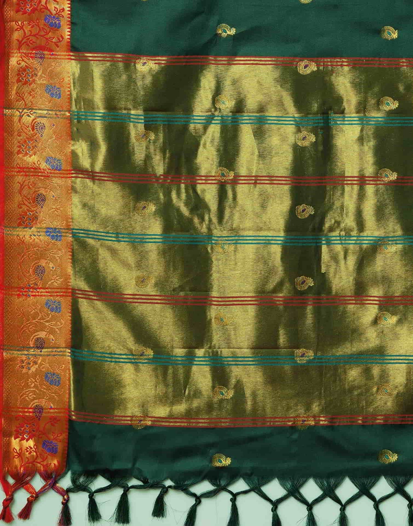 Green Kanjivaram Silk Woven Saree