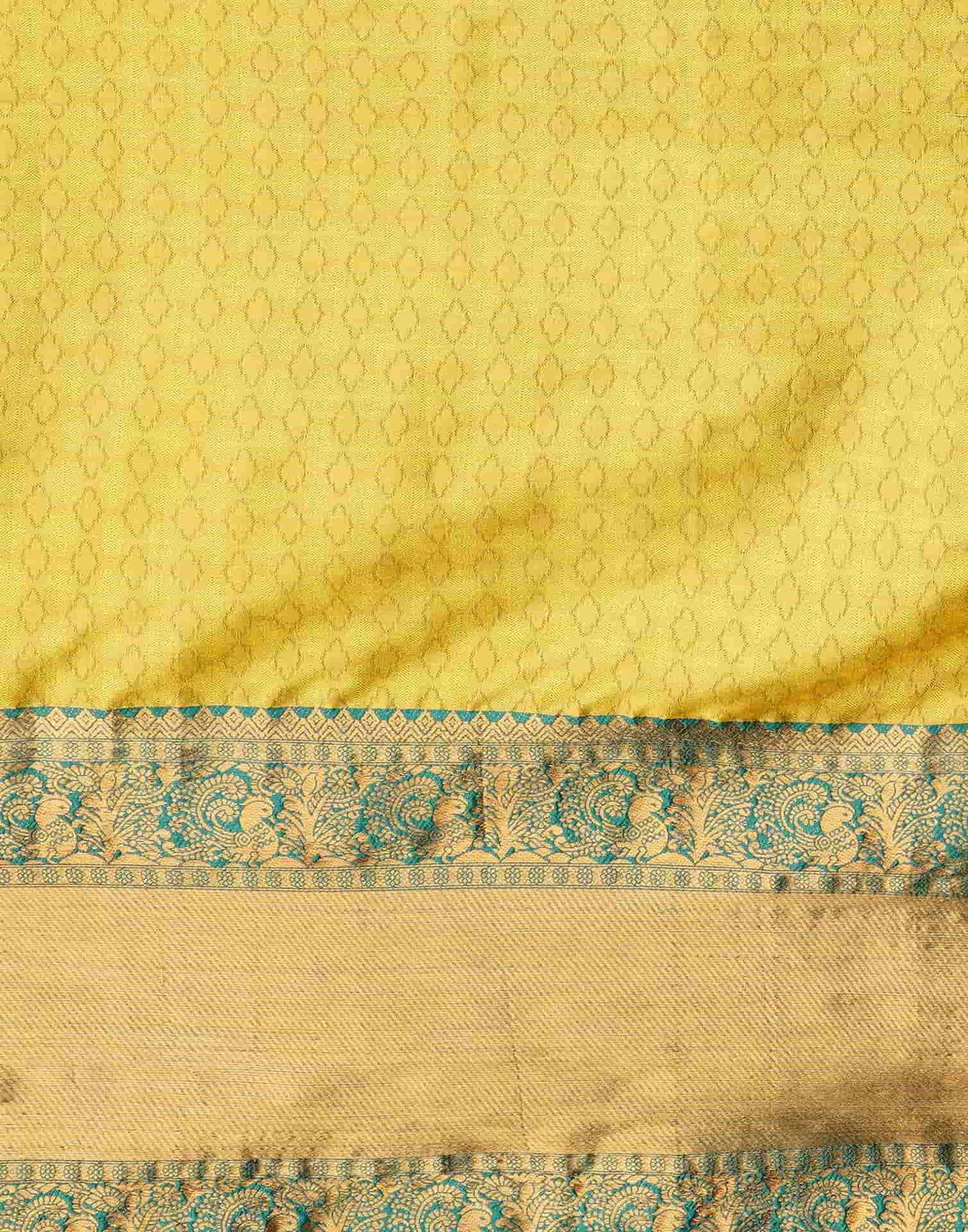 Green Banarasi Silk Woven Saree