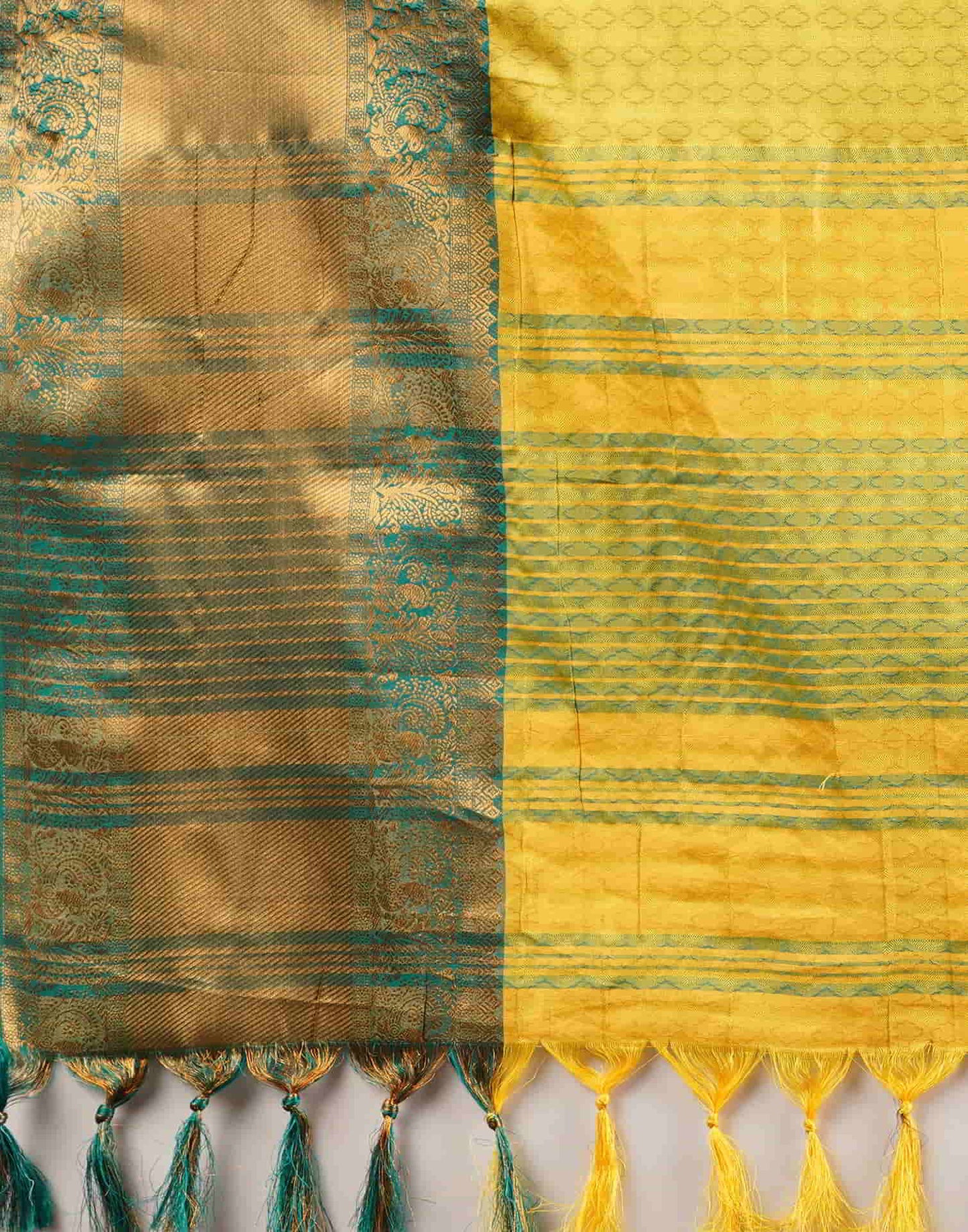 Green Banarasi Silk Woven Saree