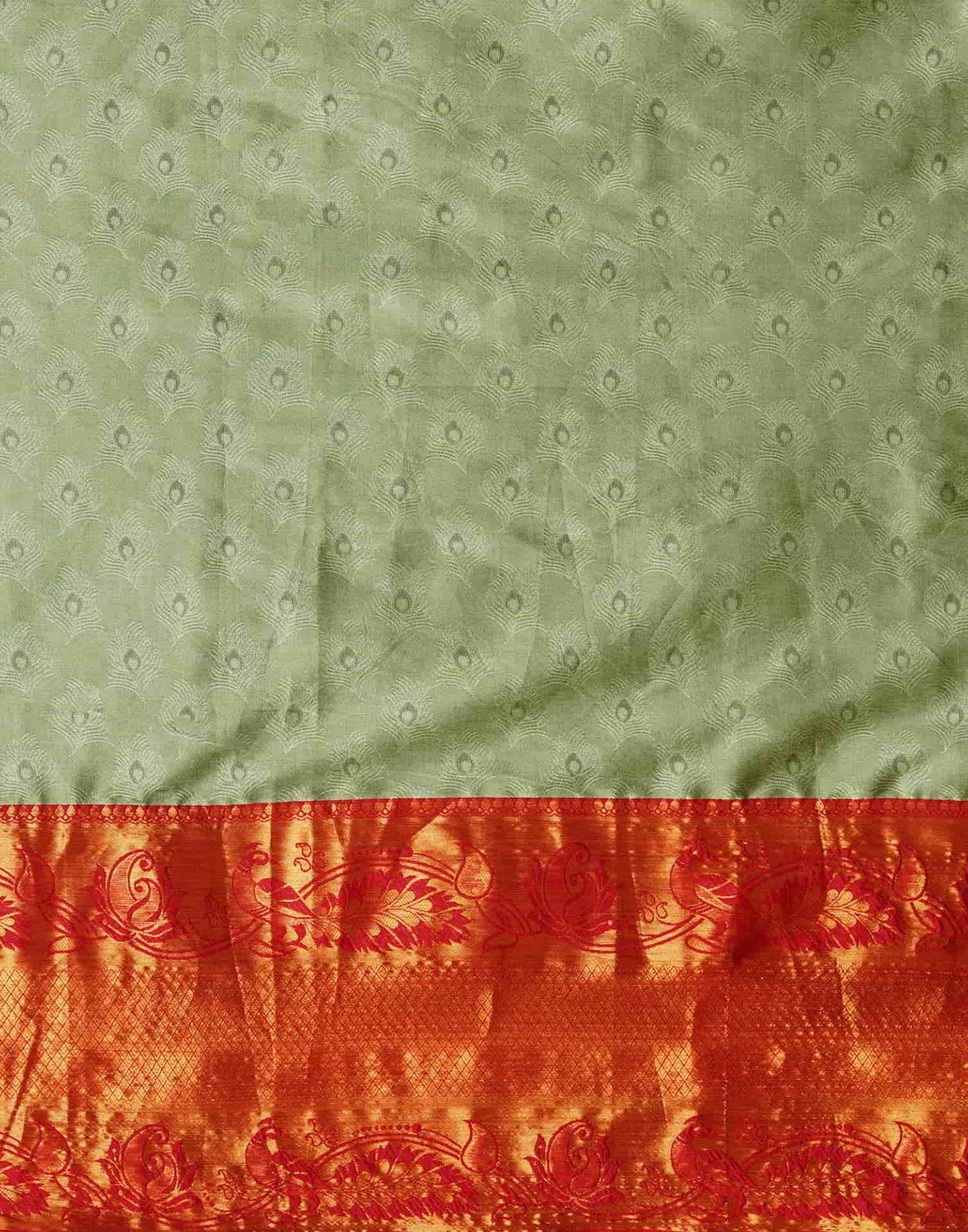 Green Banarasi Silk Woven Saree