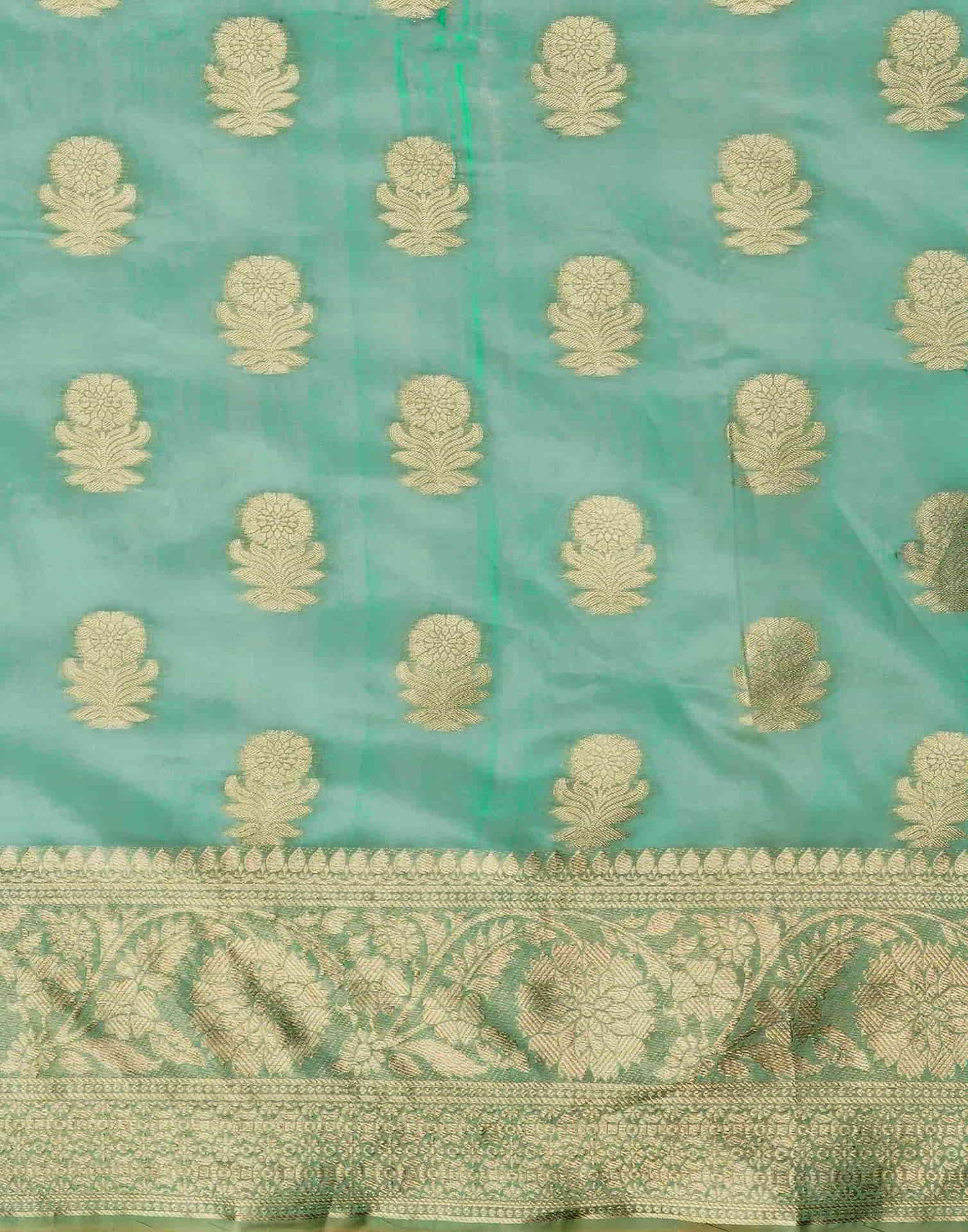 Green Banarasi Silk Woven Saree