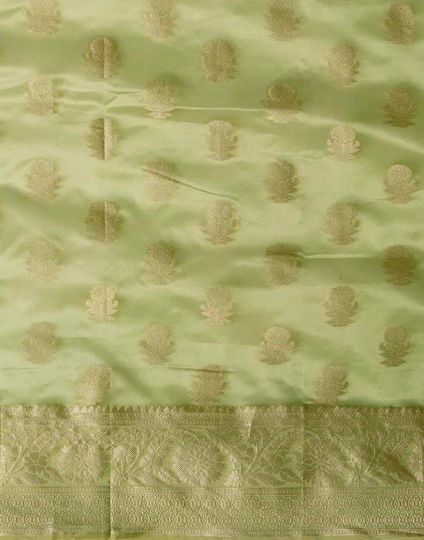 Green Banarasi Silk Woven Saree