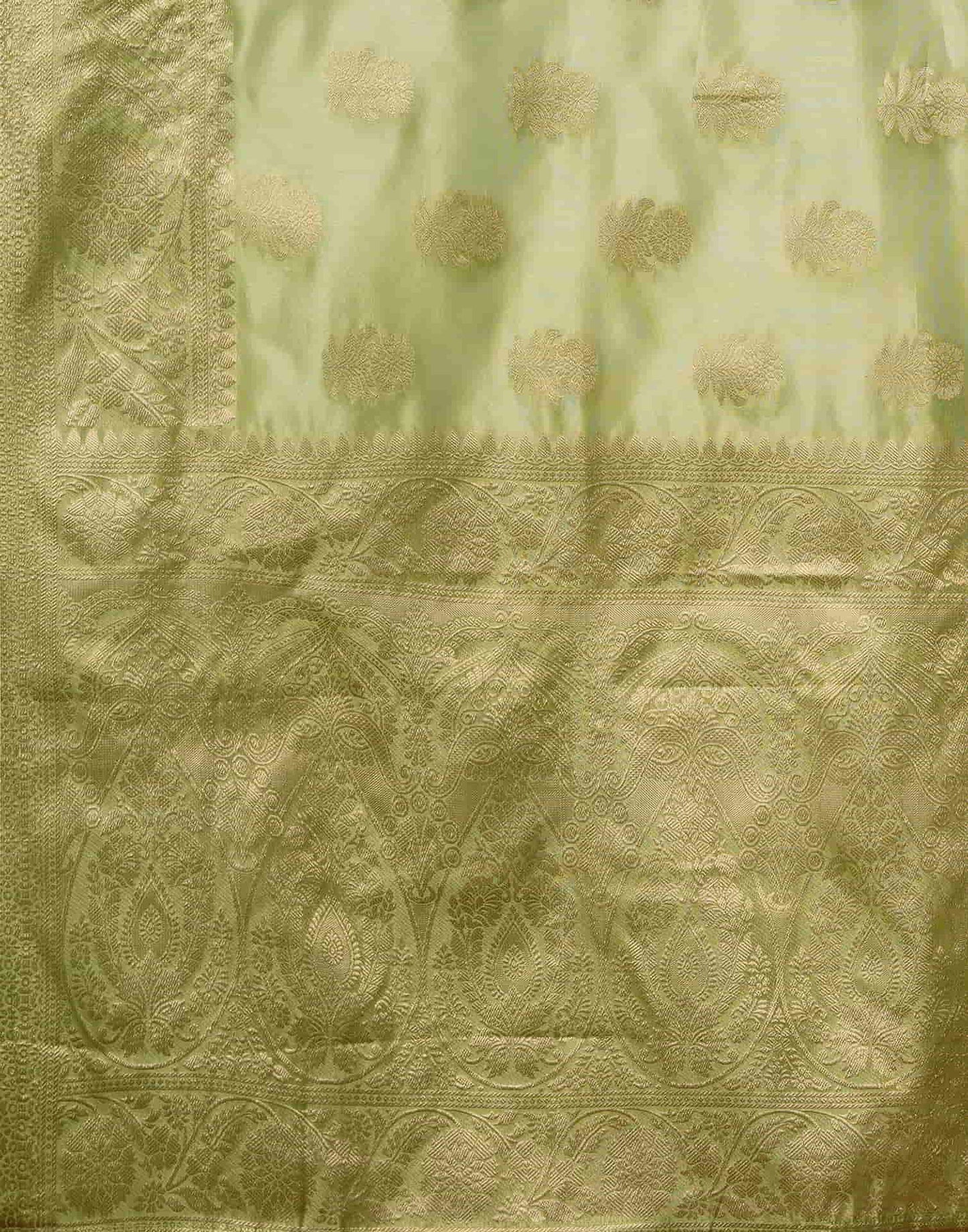 Green Banarasi Silk Woven Saree