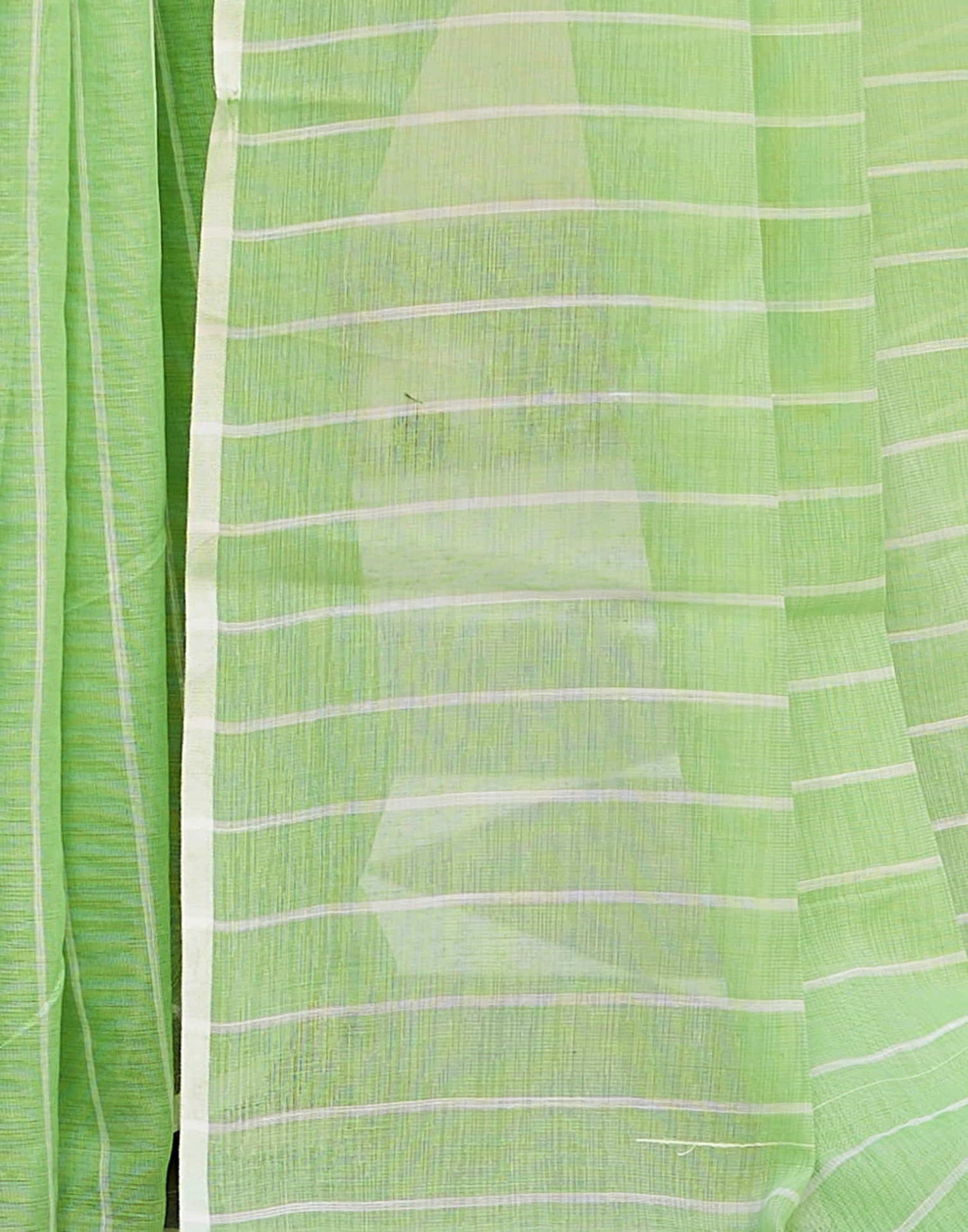 Green Leheriya Linen Woven Saree