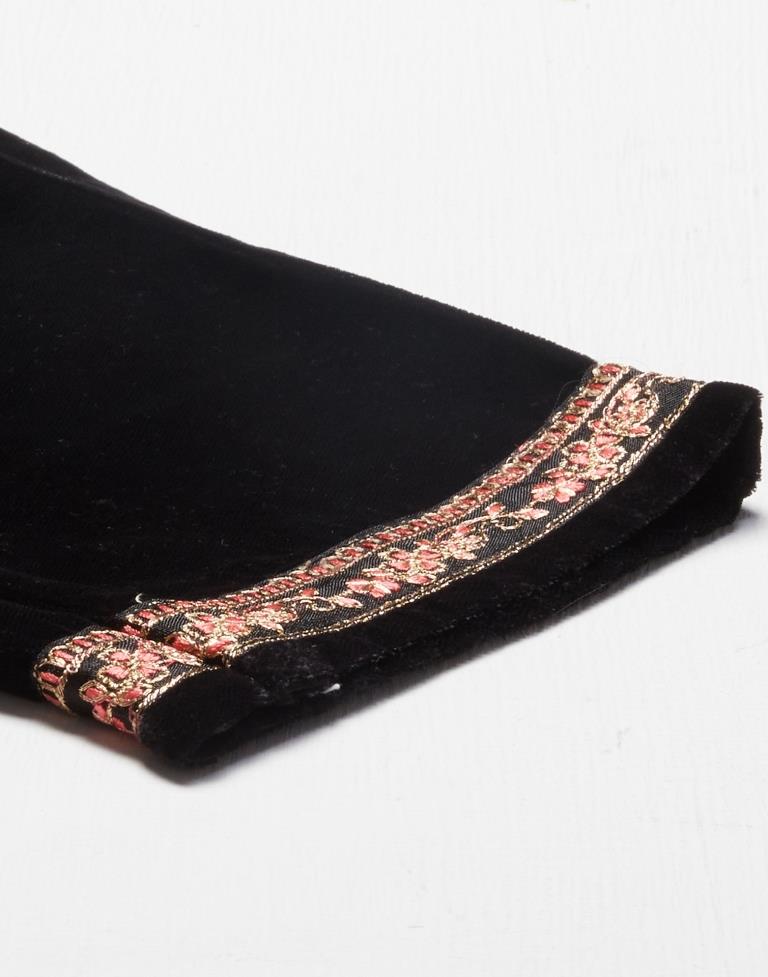 Black Kurti With Pant And Dupatta