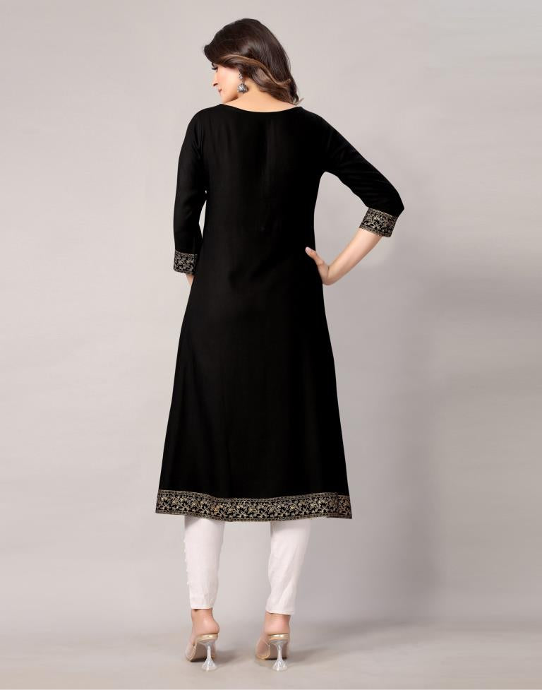 Black Printed Kurti