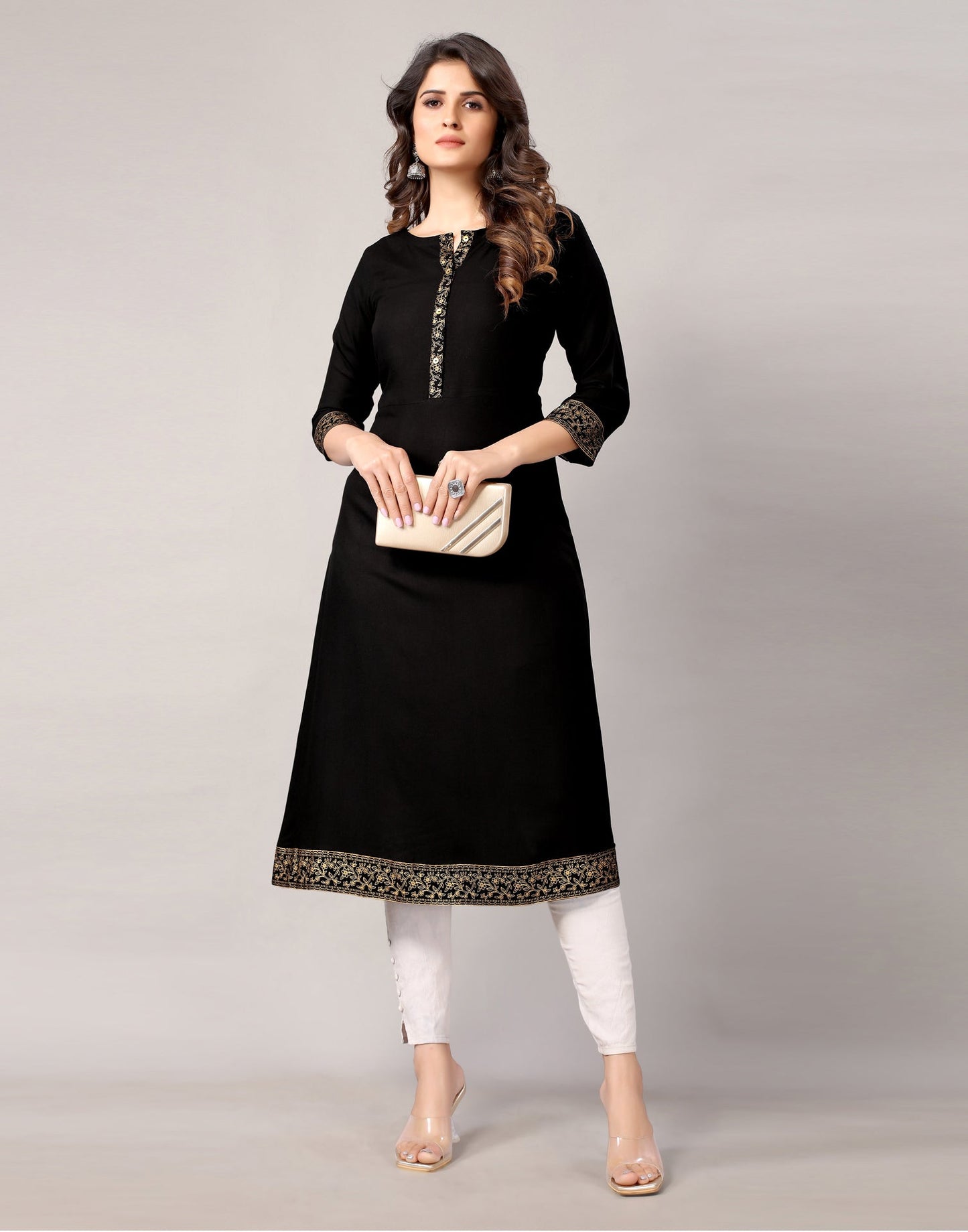 Black Printed Kurti