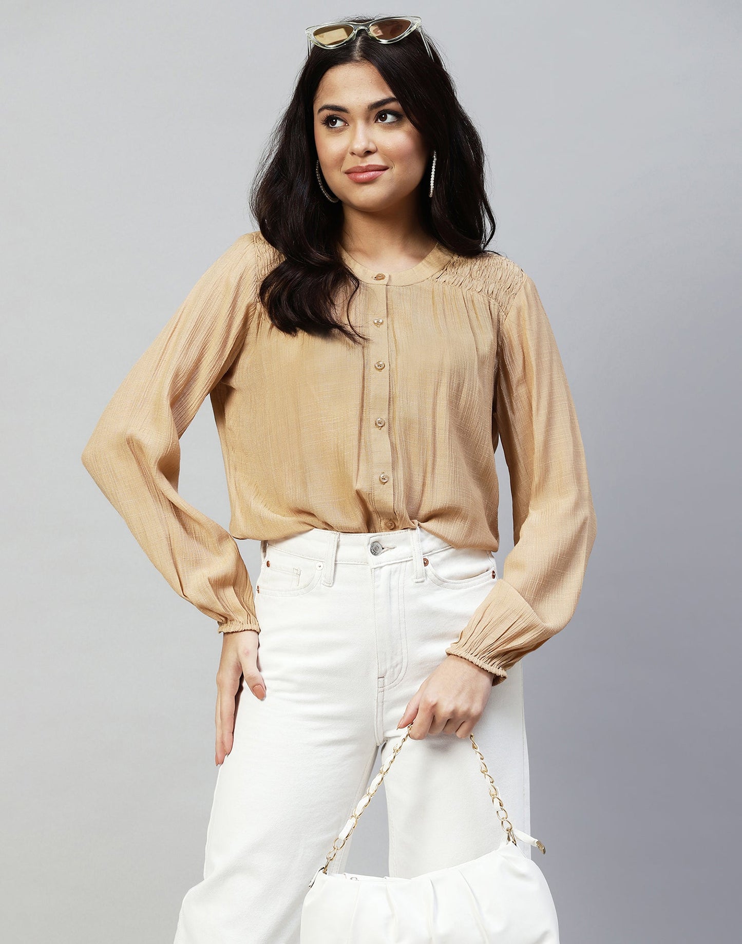 Beige Casual Shirt