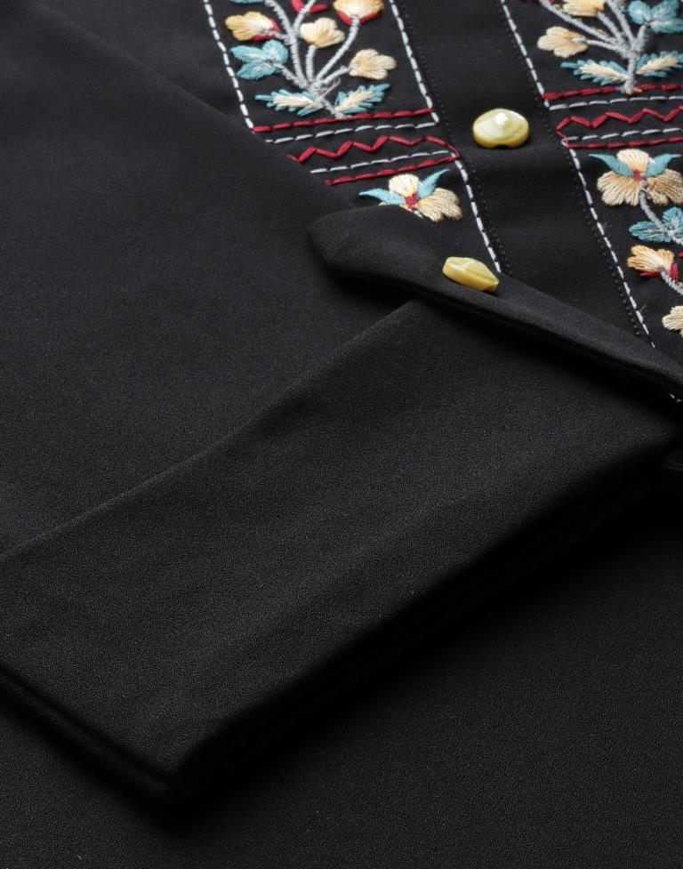 Black Embroidered Kurti