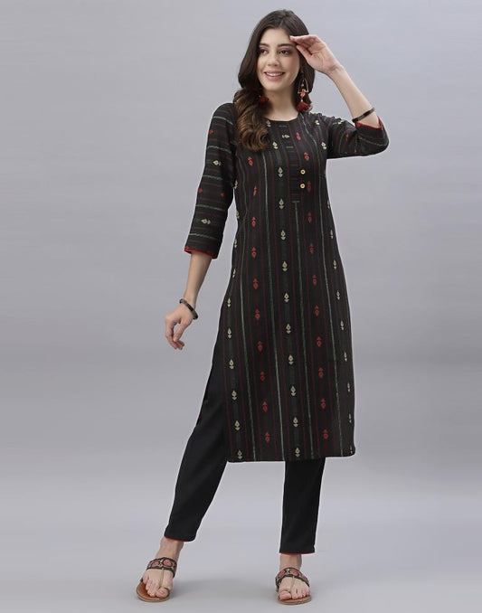 Black Kurti With Pant