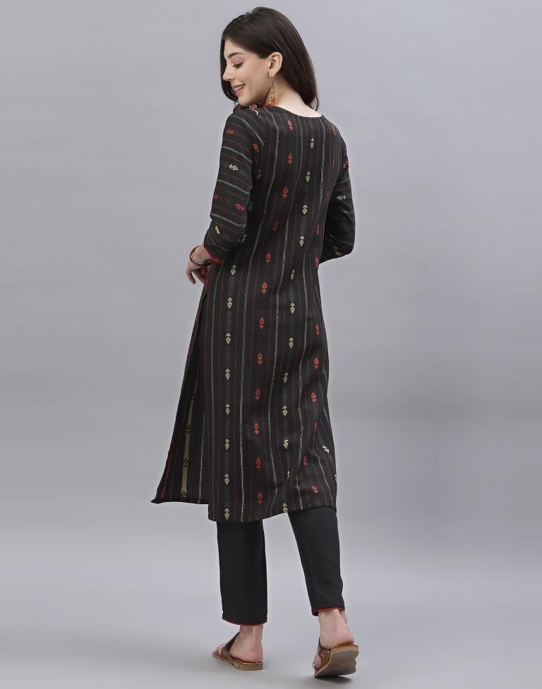 Black Kurti With Pant