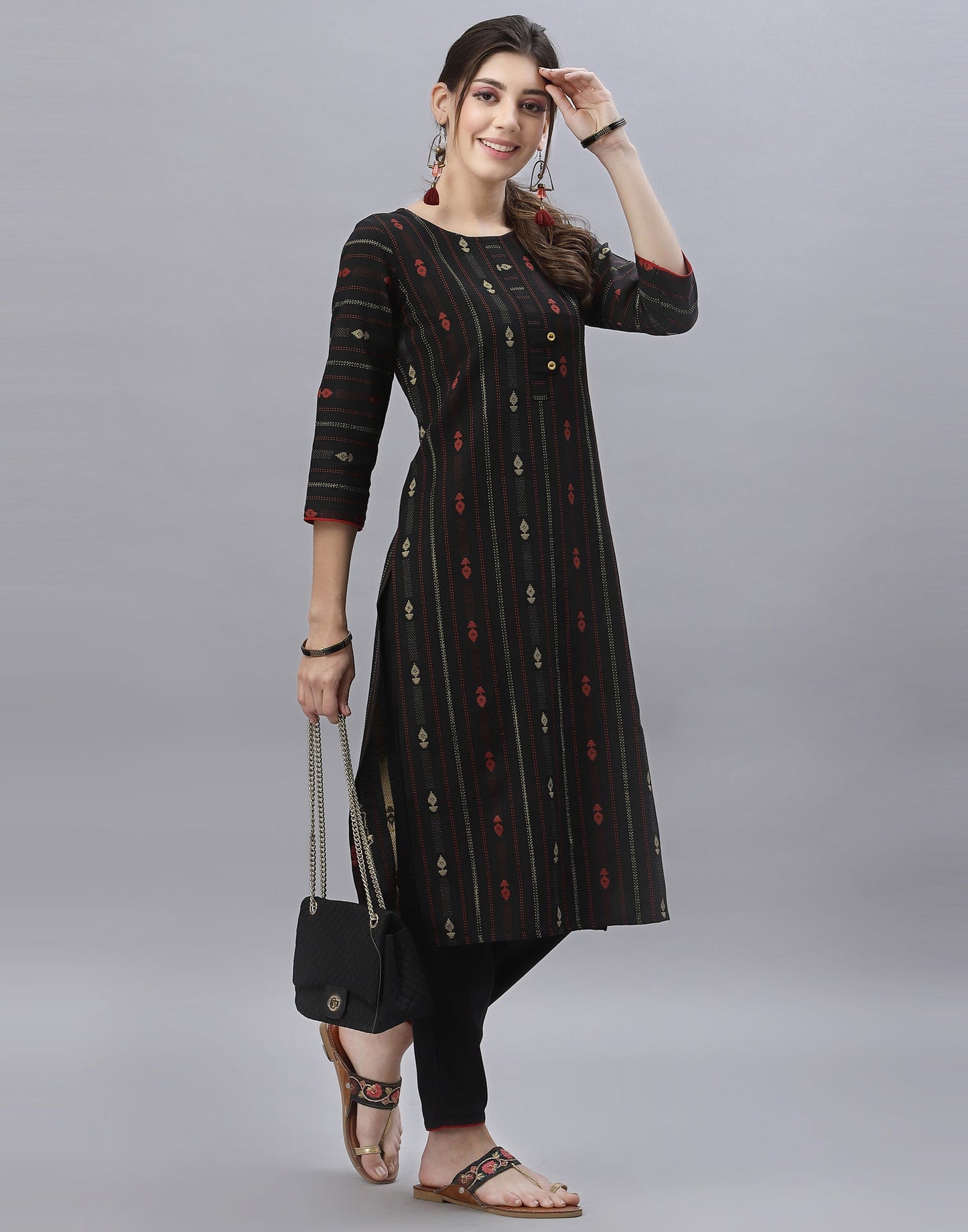 Black Kurti With Pant