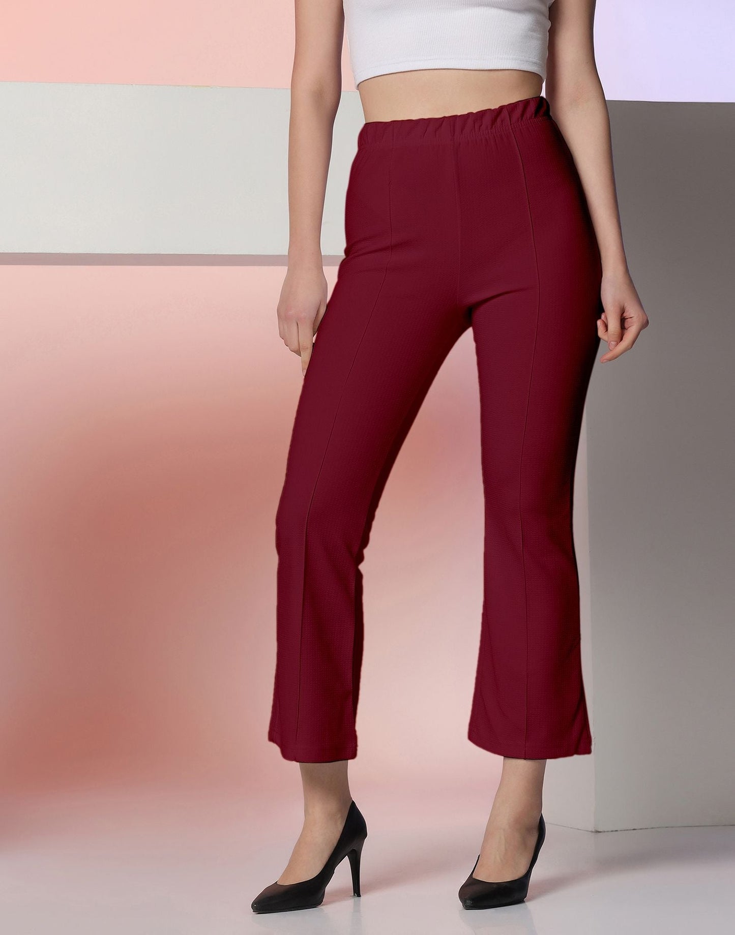 Maroon Knitted Pant