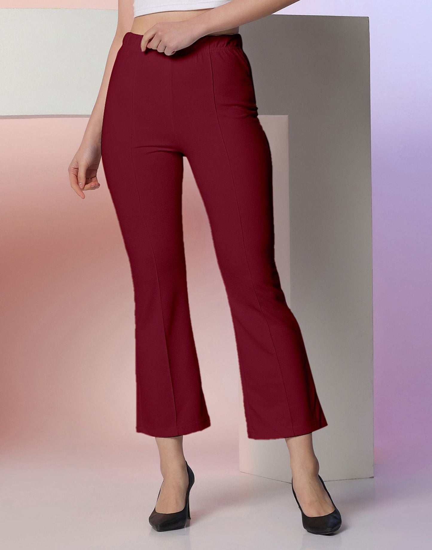 Maroon Knitted Pant