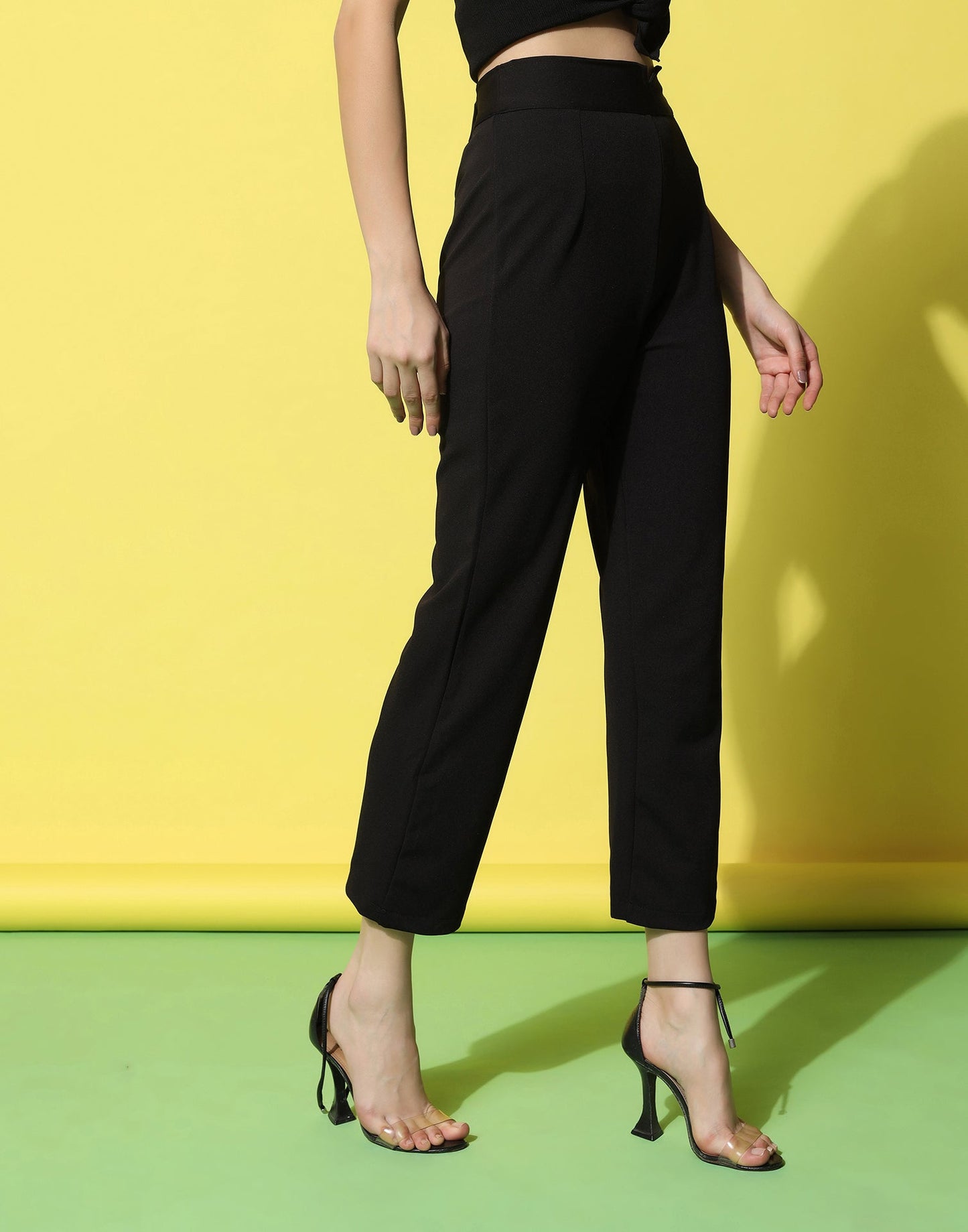 Black High Rise Trouser