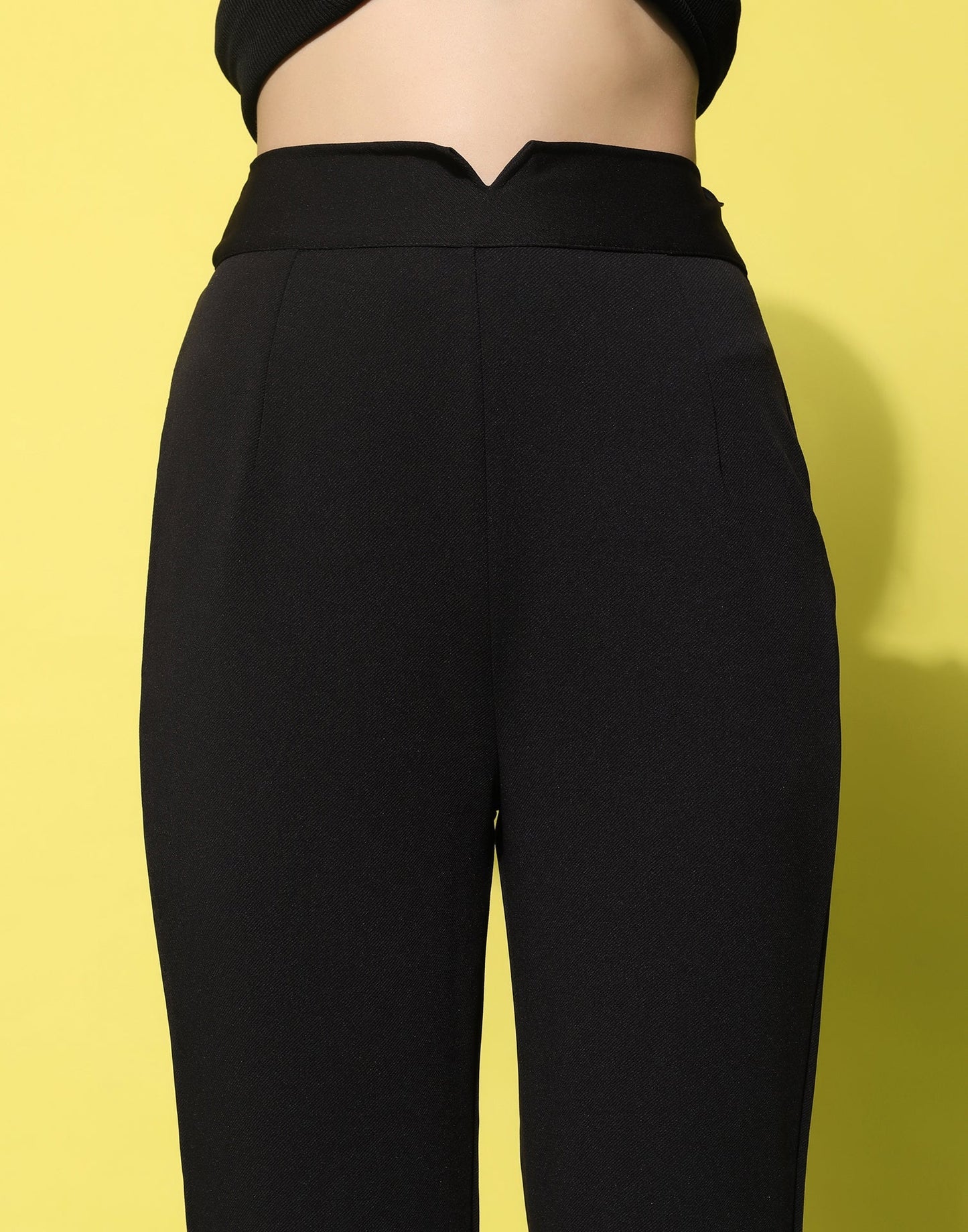 Black High Rise Trouser