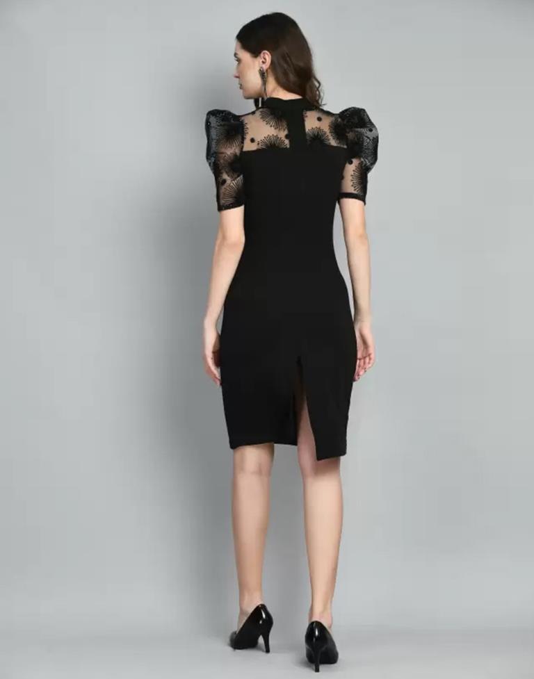 Black Plain Bodycon